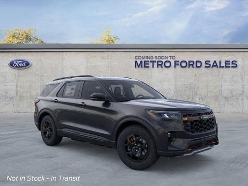 Agate Black Metallic 2026 Ford Explorer Tremor