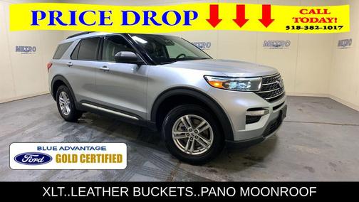 Silver Metallic 2022 Ford Explorer XLT