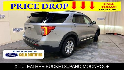 Silver Metallic 2022 Ford Explorer XLT