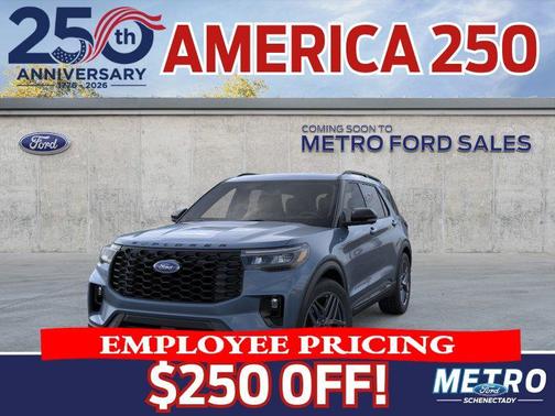 Blue 2026 Ford Explorer ST-Line