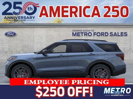 Blue 2026 Ford Explorer ST-Line