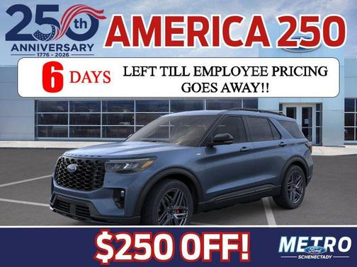 Vapor Blue Metallic 2026 Ford Explorer ST-Line