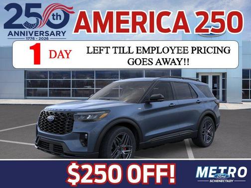 Vapor Blue Metallic 2026 Ford Explorer ST-Line