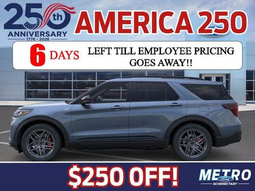Vapor Blue Metallic 2026 Ford Explorer ST-Line