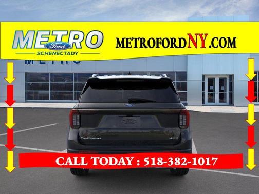 Black 2026 Ford Explorer Platinum