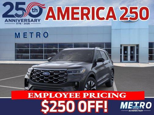 Black 2026 Ford Explorer Platinum