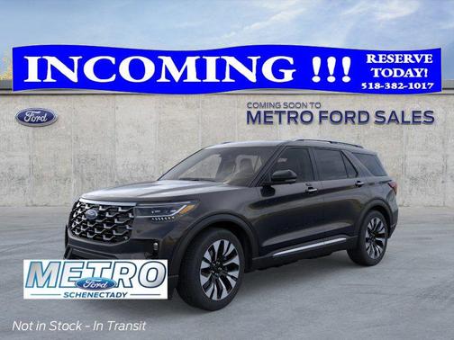 Black 2026 Ford Explorer Platinum