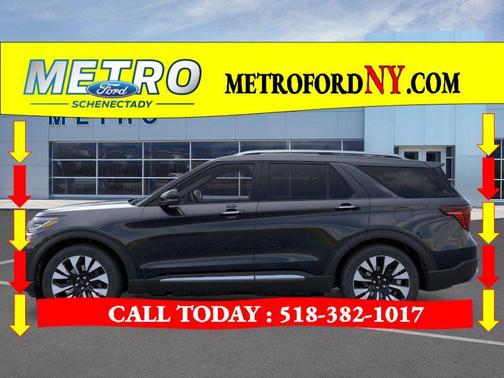 Black 2026 Ford Explorer Platinum