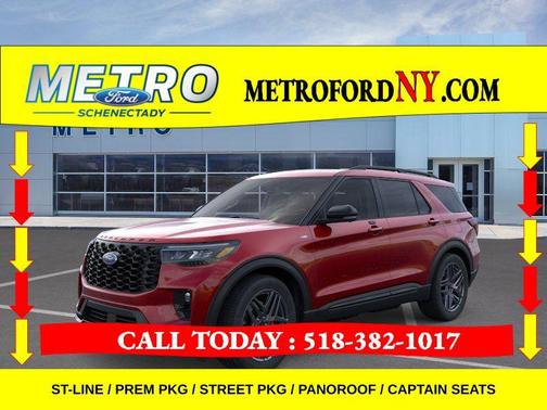 Rapid Red Metallic TC 2026 Ford Explorer ST-Line