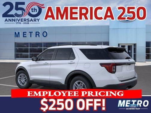 Space White Metallic 2026 Ford Explorer Active