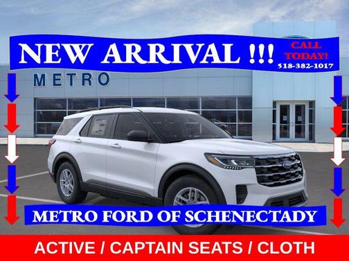 Space White Metallic 2026 Ford Explorer Active