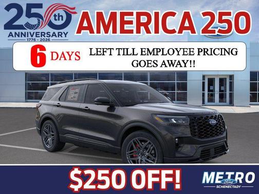Agate Black Metallic 2026 Ford Explorer ST