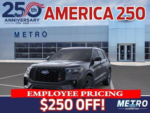 Agate Black Metallic 2026 Ford Explorer ST