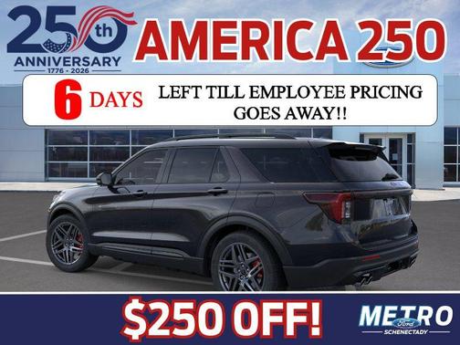 Agate Black Metallic 2026 Ford Explorer ST