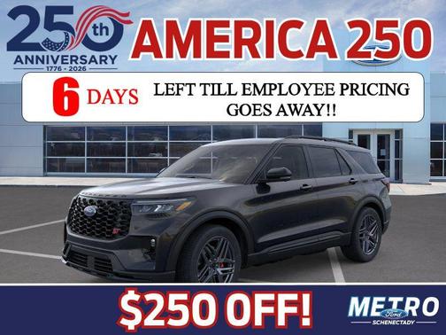 Agate Black Metallic 2026 Ford Explorer ST