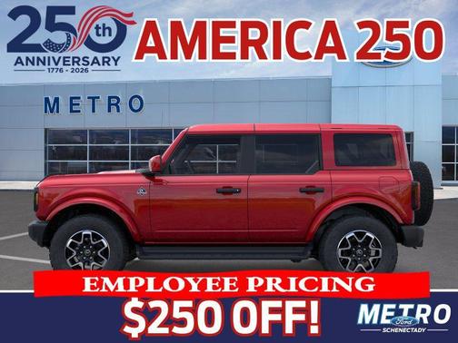 Ruby Red Metallic Tinted Clearcoat 2026 Ford Bronco Outer Banks