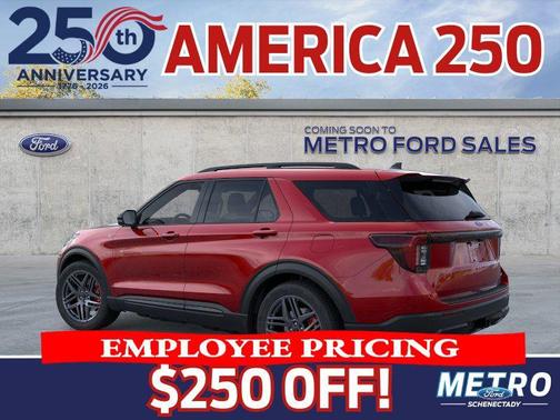 Red Metallic 2026 Ford Explorer ST-Line