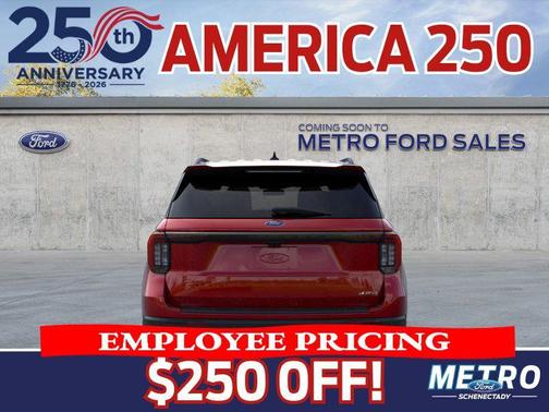 Red Metallic 2026 Ford Explorer ST-Line