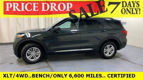 Forged Green Metallic 2023 Ford Explorer XLT