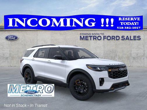 Star White Metallic Tri-Coat 2026 Ford Explorer Tremor