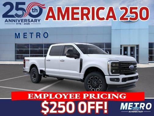 Star White Metallic Tri-Coat 2026 Ford F-350 Platinum