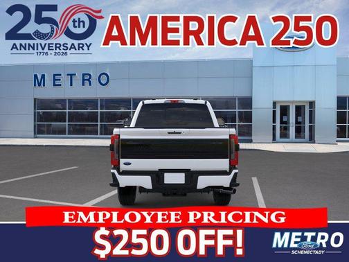 Star White Metallic Tri-Coat 2026 Ford F-350 Platinum