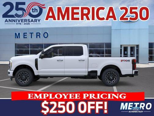 Star White Metallic Tri-Coat 2026 Ford F-350 Platinum