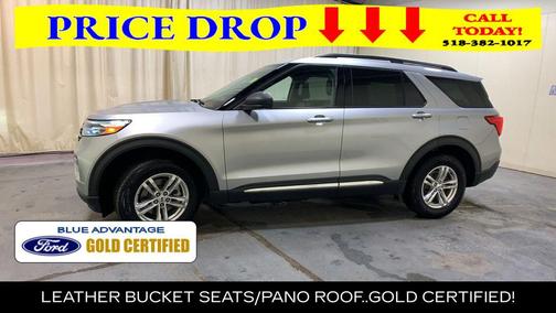 Silver Metallic 2022 Ford Explorer XLT