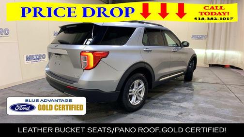 Silver Metallic 2022 Ford Explorer XLT