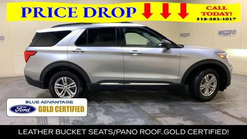 Silver Metallic 2022 Ford Explorer XLT