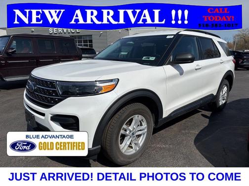Star White Metallic Tri-Coat 2023 Ford Explorer XLT