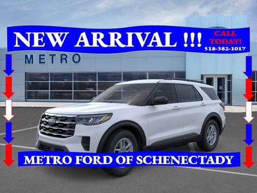Space White Metallic 2026 Ford Explorer Active
