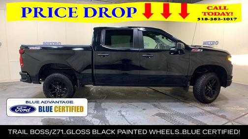 Black 2024 Chevrolet Silverado 1500 Custom Trail Boss
