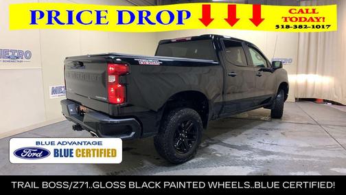 Black 2024 Chevrolet Silverado 1500 Custom Trail Boss