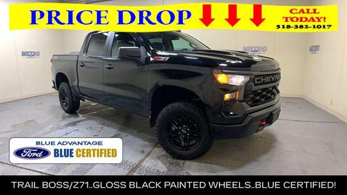Black 2024 Chevrolet Silverado 1500 Custom Trail Boss