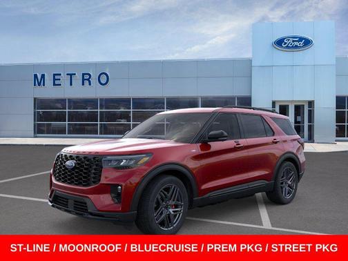Rapid Red Metallic TC 2026 Ford Explorer ST-Line