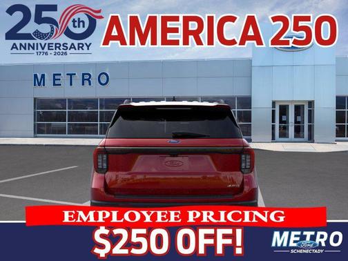 Rapid Red Metallic TC 2026 Ford Explorer ST-Line