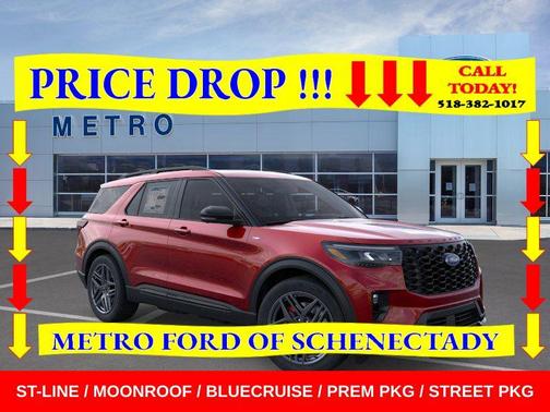 Rapid Red Metallic TC 2026 Ford Explorer ST-Line