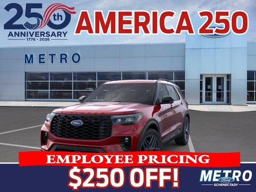 Rapid Red Metallic TC 2026 Ford Explorer ST-Line