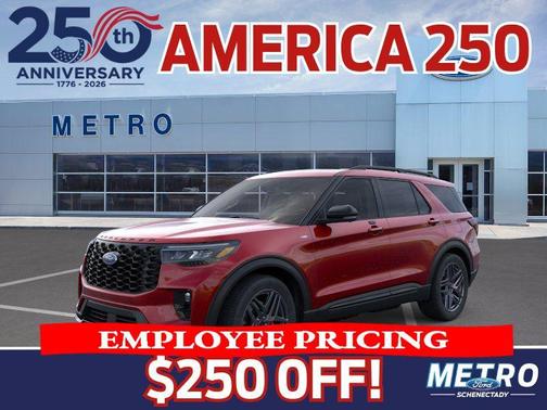 Rapid Red Metallic TC 2026 Ford Explorer ST-Line
