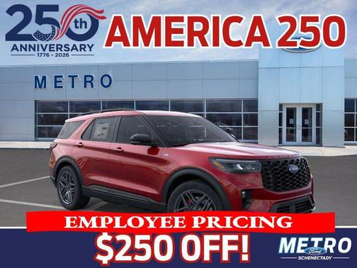 Rapid Red Metallic TC 2026 Ford Explorer ST-Line
