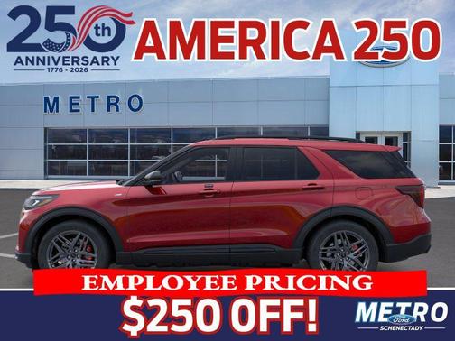 Rapid Red Metallic TC 2026 Ford Explorer ST-Line