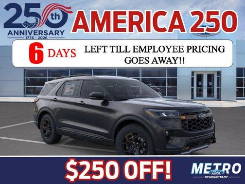 Agate Black Metallic 2026 Ford Explorer Tremor