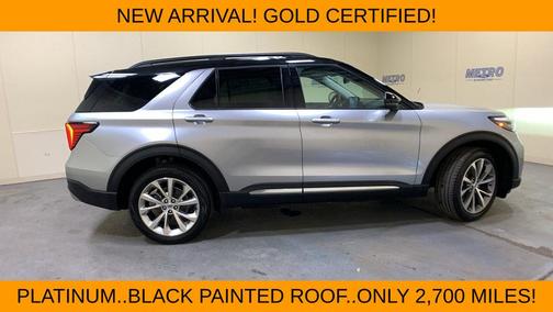 Silver Metallic 2025 Ford Explorer Platinum