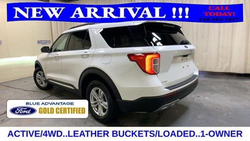 Star White Metallic Tri-Coat 2023 Ford Explorer XLT