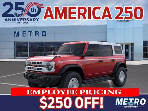 Ruby Red Metallic Tinted Clearcoat 2026 Ford Bronco Heritage Edition