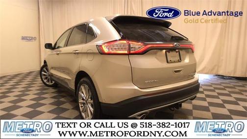 White Gold 2018 Ford Edge Titanium