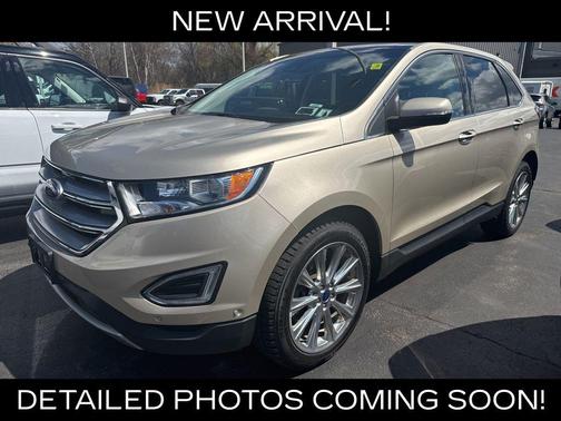 White Gold Metallic 2018 Ford Edge Titanium