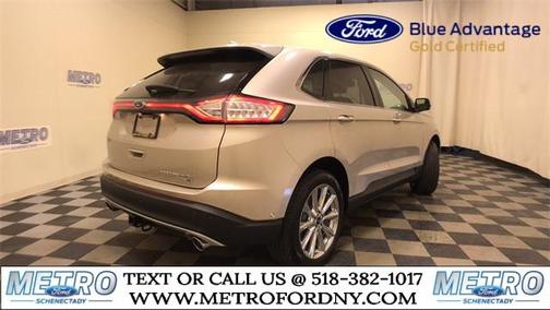 White Gold 2018 Ford Edge Titanium