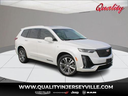 Crystal White Tri-Coat 2024 Cadillac XT6 Premium Luxury AWD